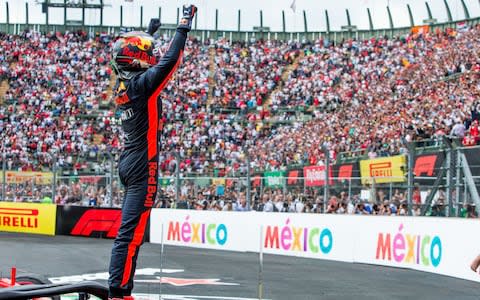 Max Verstappen of Red Bull Racing and The Netherlands during the Formula One Grand Prix of Mexico at Autodromo Hermanos Rodriguez on October 28, 2018 in Mexico City, Mexico - Credit: Getty Images