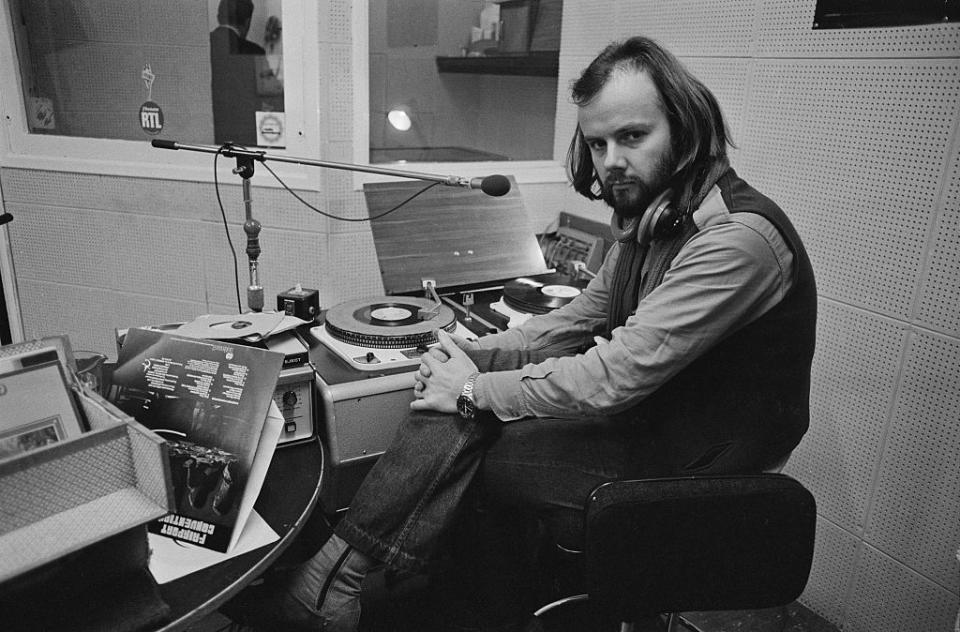 John Peel from "The John Peel Show" is in the studio