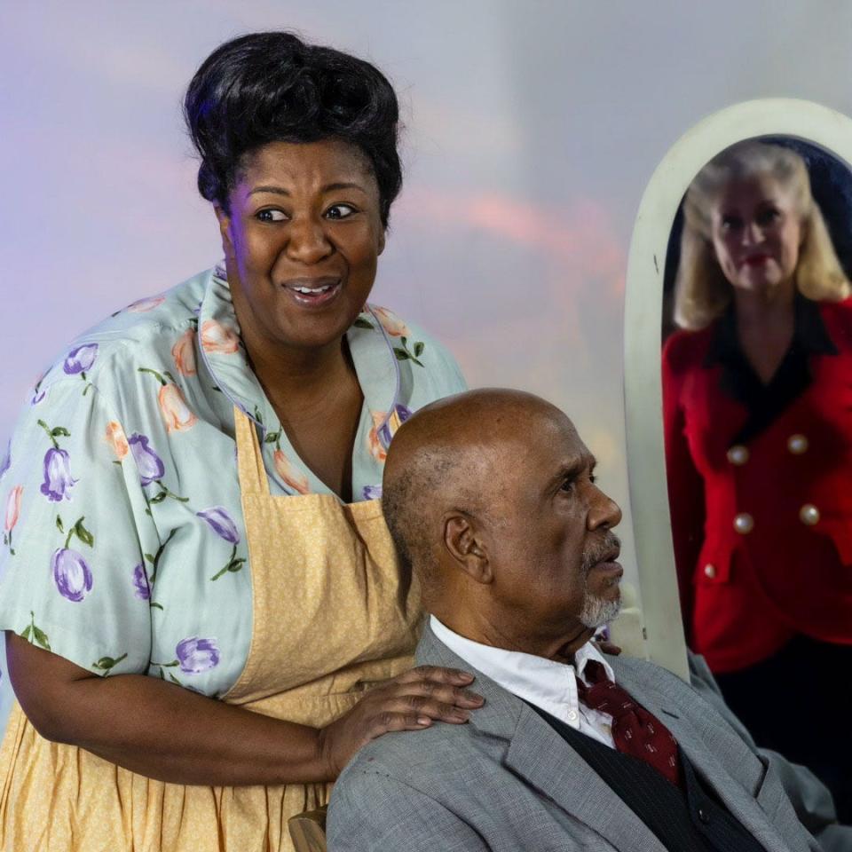 From left, NaTasha Yvette Williams, Fracaswell Hyman and Michell Braxton in Opera House Theatre Co.'s "Death of a Salesman."