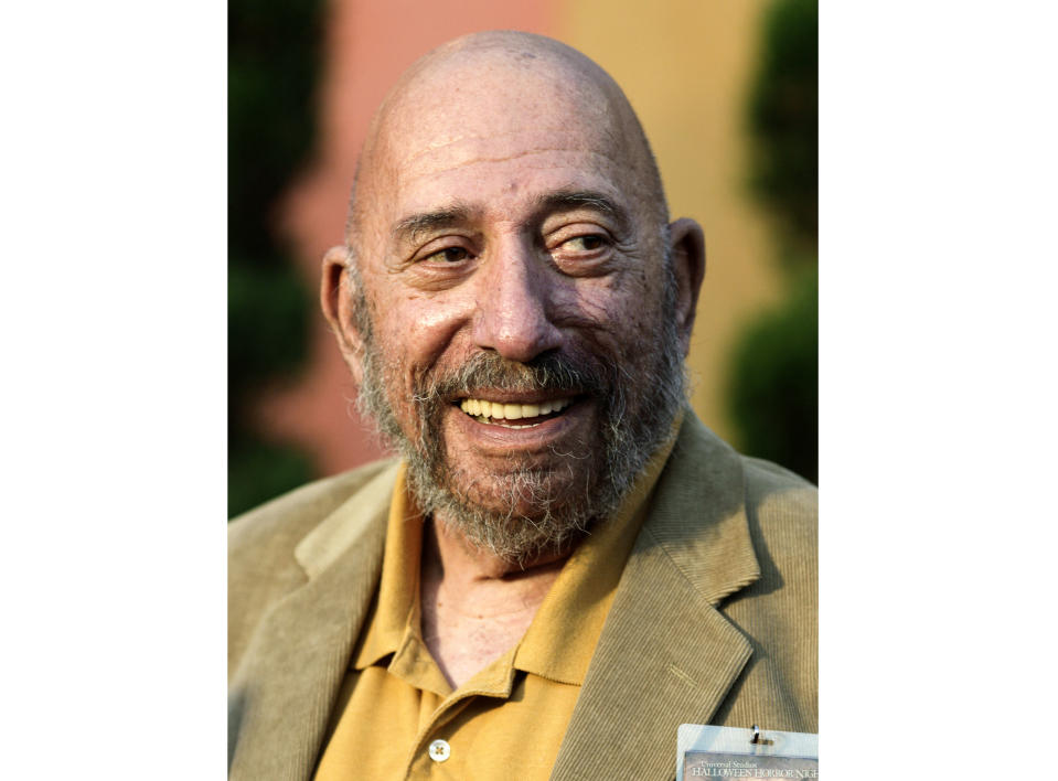 Actor Sid Haig appears at Universal Studios Hollywood to celebrate "Halloween Horror Nights" on Sept. 23, 2011. Haig, the bearded character actor best known as Captain Spaulding in the "House of 1000 Corpses" trilogy, died on Sept. 21, after a recent fall in his home. He was 80. (AP Photo/Dan Krauss)