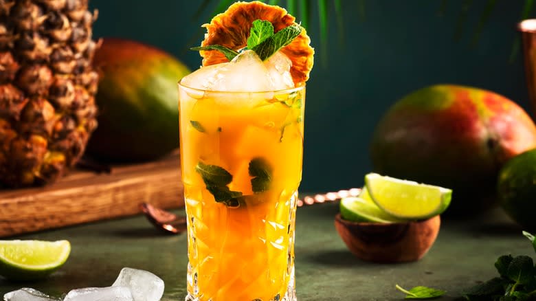 tropical mango cocktail