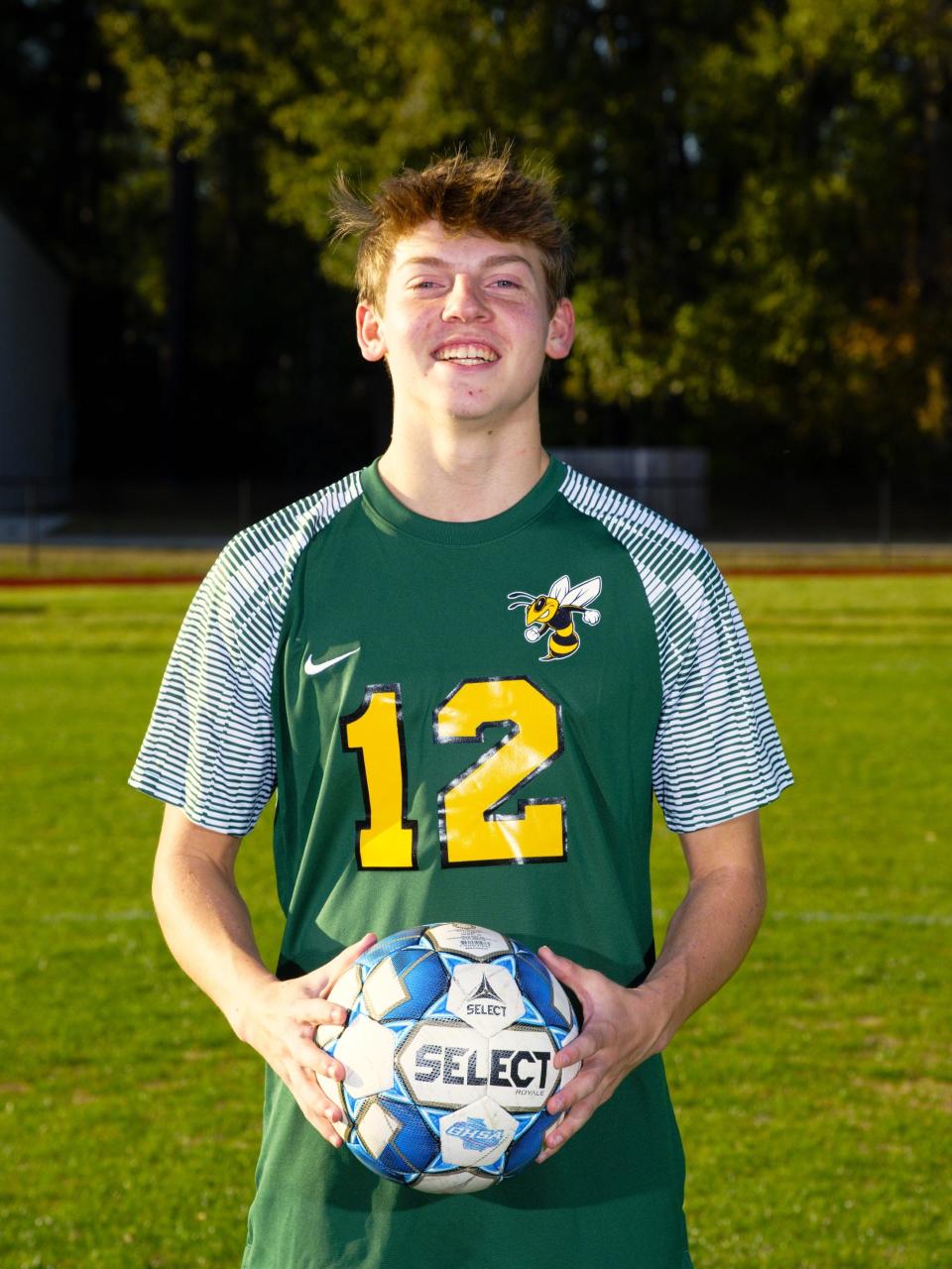 Wesley Hooker of the Savannah Country Day soccer team.