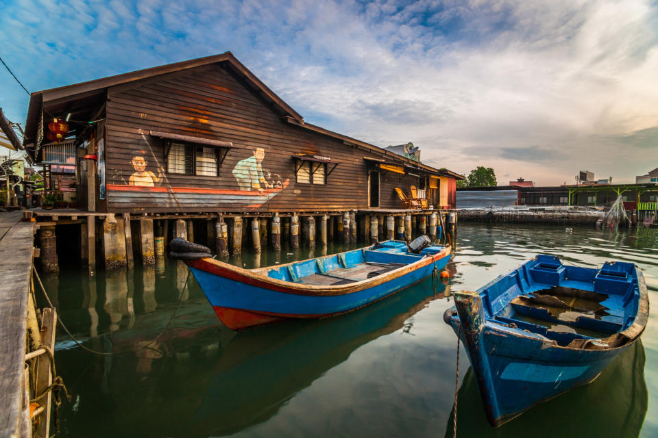 Chew Jetty is the biggest of the waterfront settlements in George Town, Penang, Malaysia. It was created in the middle of the 19th century, in a very different Penang view from what it is today.