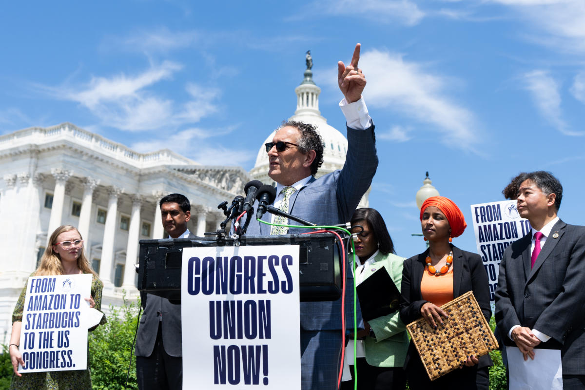 A full-scale unionization drive is underway on Capitol Hill