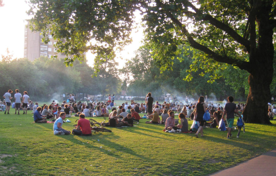 Fire up a barbecue in London Fields’ designated BBQ area