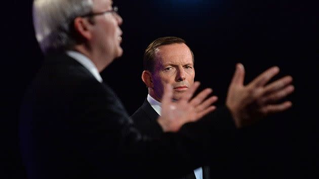Prime Minister Kevin Rudd and Opposition Leader Tony Abbott. Photo: AAP