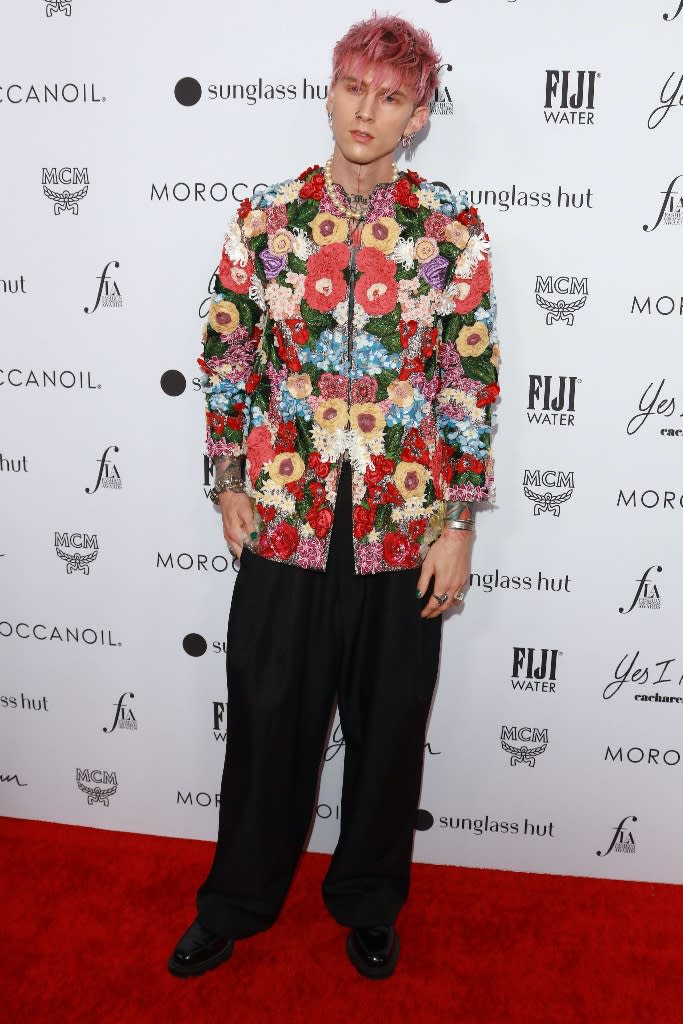 MGK at The Daily Front Row Fashion Awards on April 10. - Credit: River / MEGA