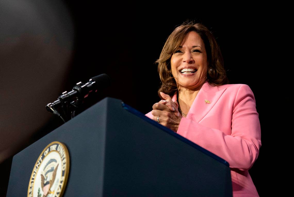 On Saturday Vice President Kamala Harris told a crowd in Charlotte that the Biden administration will continue to fight for abortion rights.