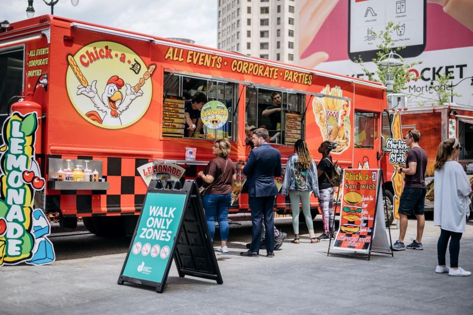 The Downtown Detroit Eats food truck program kicks off May 6 at two downtown Detroit venues.