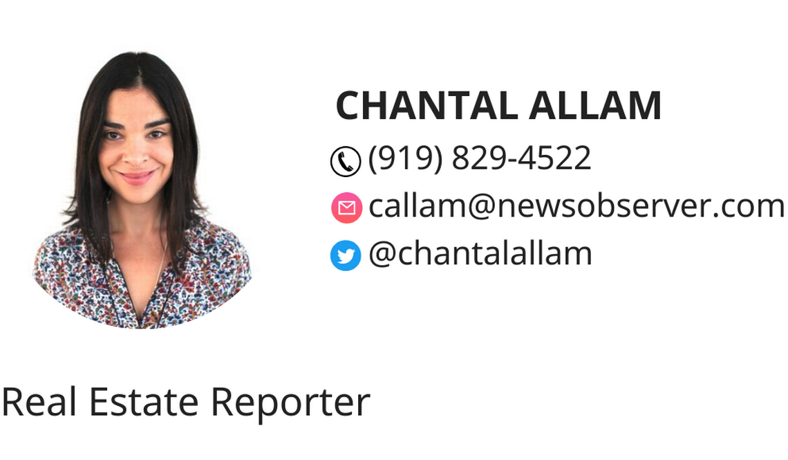 Chantal Allam is a real estate reporter for The Raleigh News & Observer.