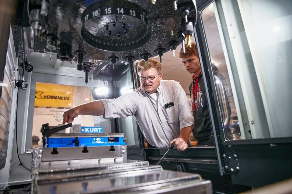 An engineering class at Grant Career Center.