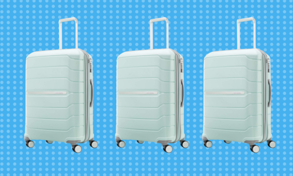 Stand out from the crowd with this pretty suitcase. (Photo: Amazon)