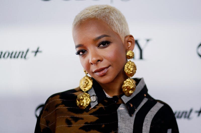 Kara Young arrives for the 76th Annual Tony Awards meet the nominees press event in New York City on May 4, 2023.