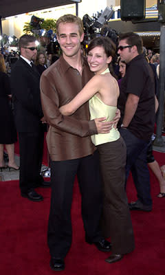 James Van Der Beek and Heather McComb at the Westwood premiere of Paramount's Lara Croft: Tomb Raider