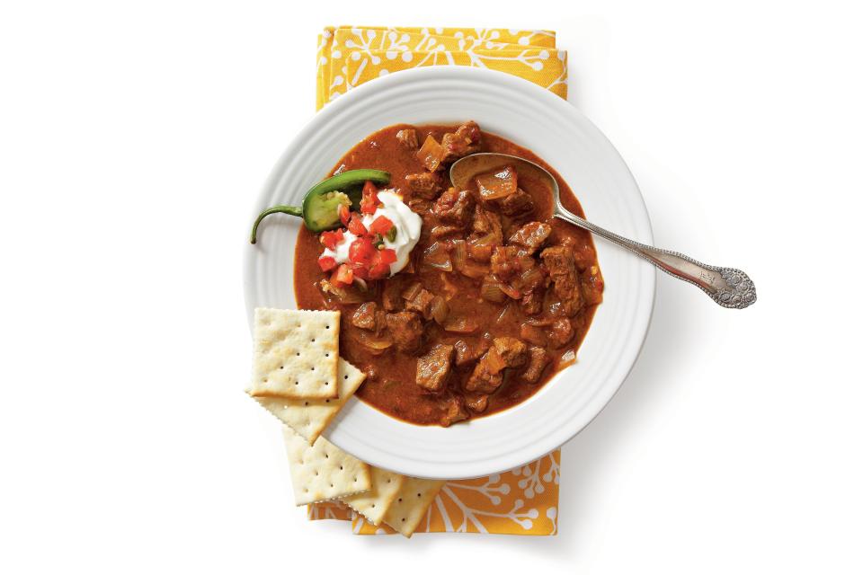 Spicy Slow-Cooker Beef Chili