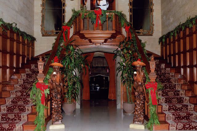 <p>HMH Foundation</p> The mansion decorated for the holidays