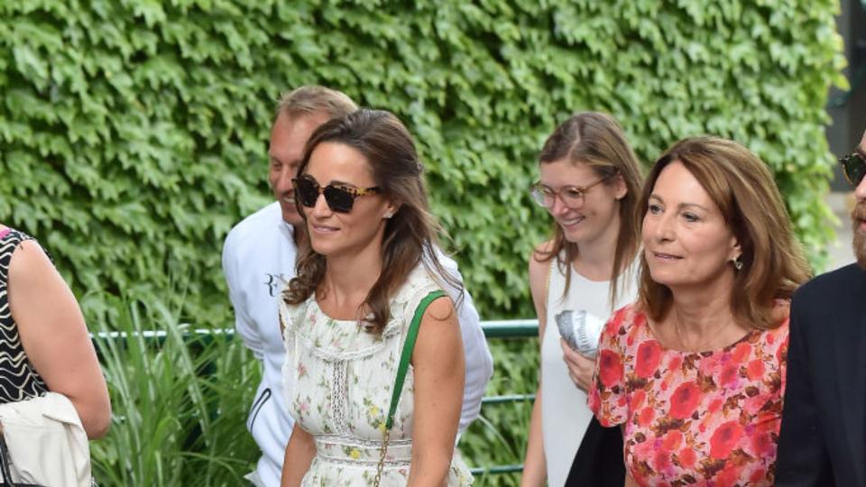 Pippa and Carole Middleton attend Wimbledon Tennis in 2017