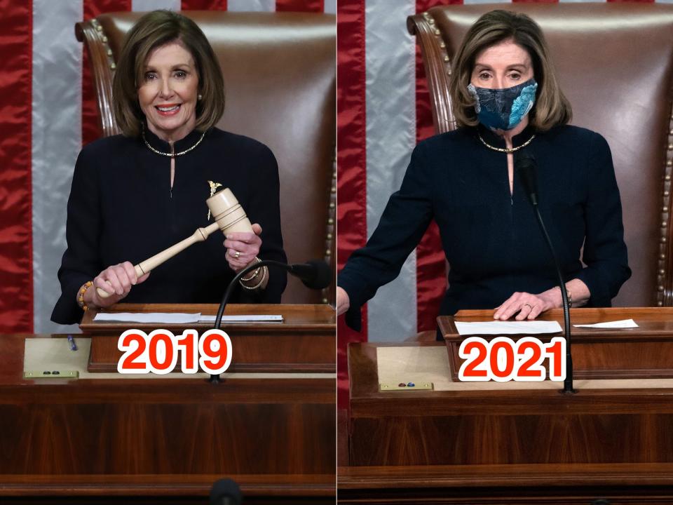 nancy pelosi impeachment dresses