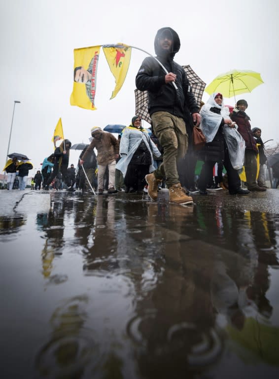 Police put the numbers of demonstrators in Strasbourg at 11,000 while organisers said up to 30,000 people turned out