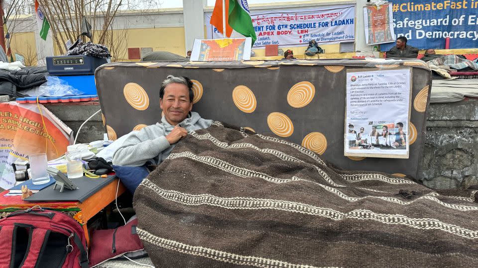 Environmental activist Sonam Wangchuk kicked off the ongoing climate fast in March. - Courtesy Sonam Dorje