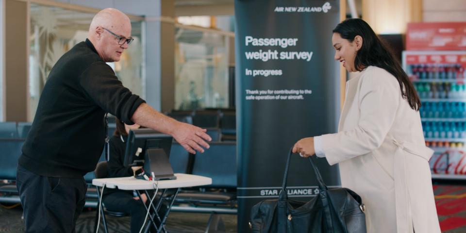 Air New Zealand's "passenger weight survey" is voluntary, the airline said.