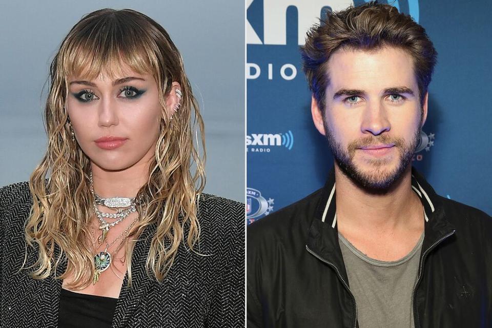 Miley Cyrus and Liam Hemsworth | Neilson Barnard/Getty; Cindy Ord/Getty