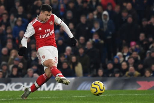 Gabriel Martinelli scored the first of Arsenal's two equalisers in a 2-2 draw at Chelsea