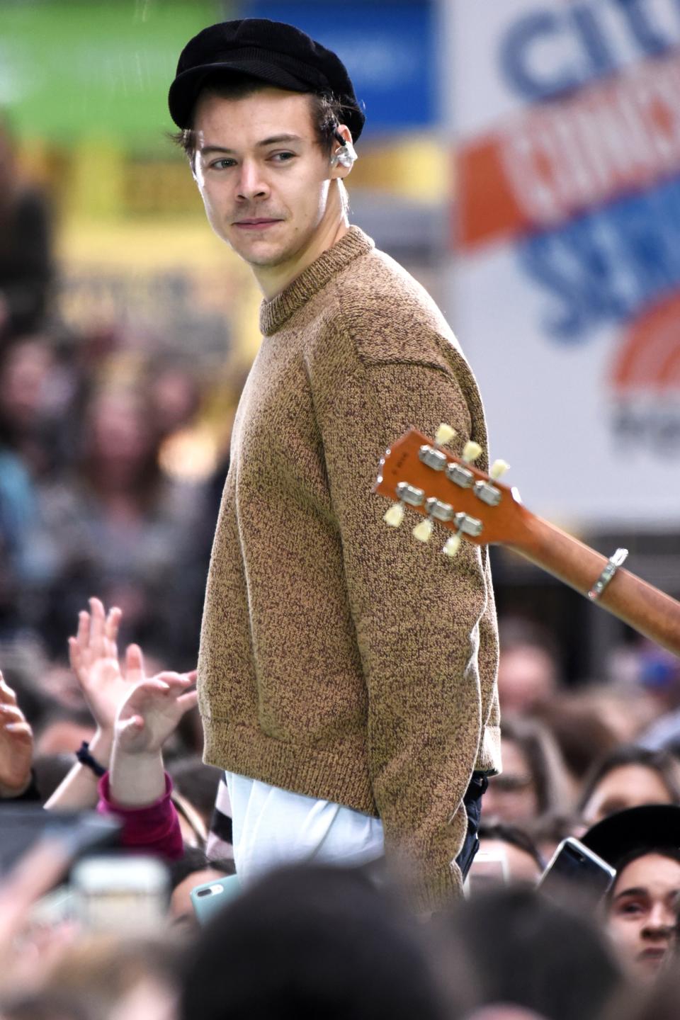 Rehearsing before a performance on The Today Show in New York City.