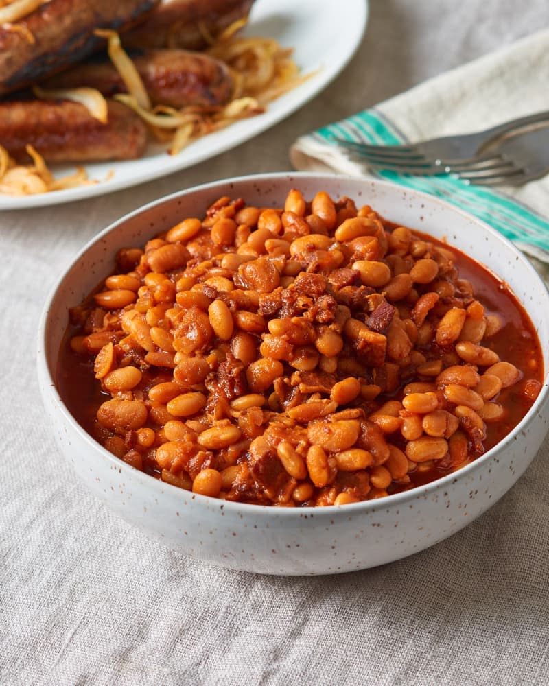 Brown Sugar & Bacon Slow Cooker Baked Beans 