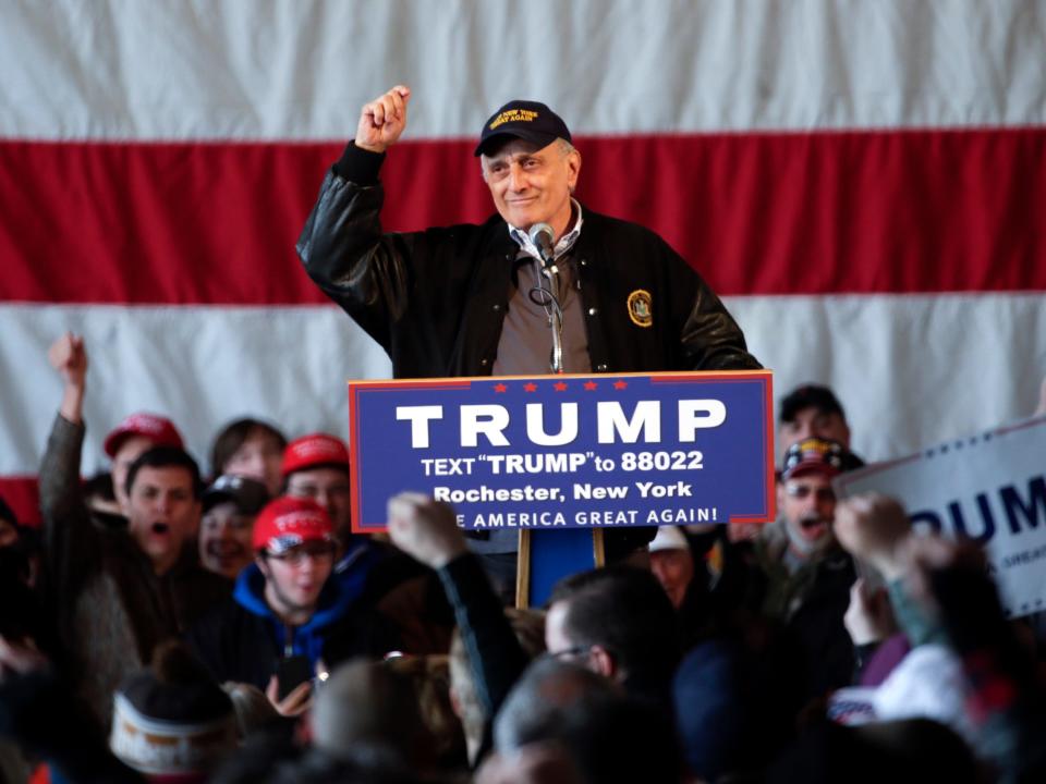 Carl Paladino speaks at Trump rally