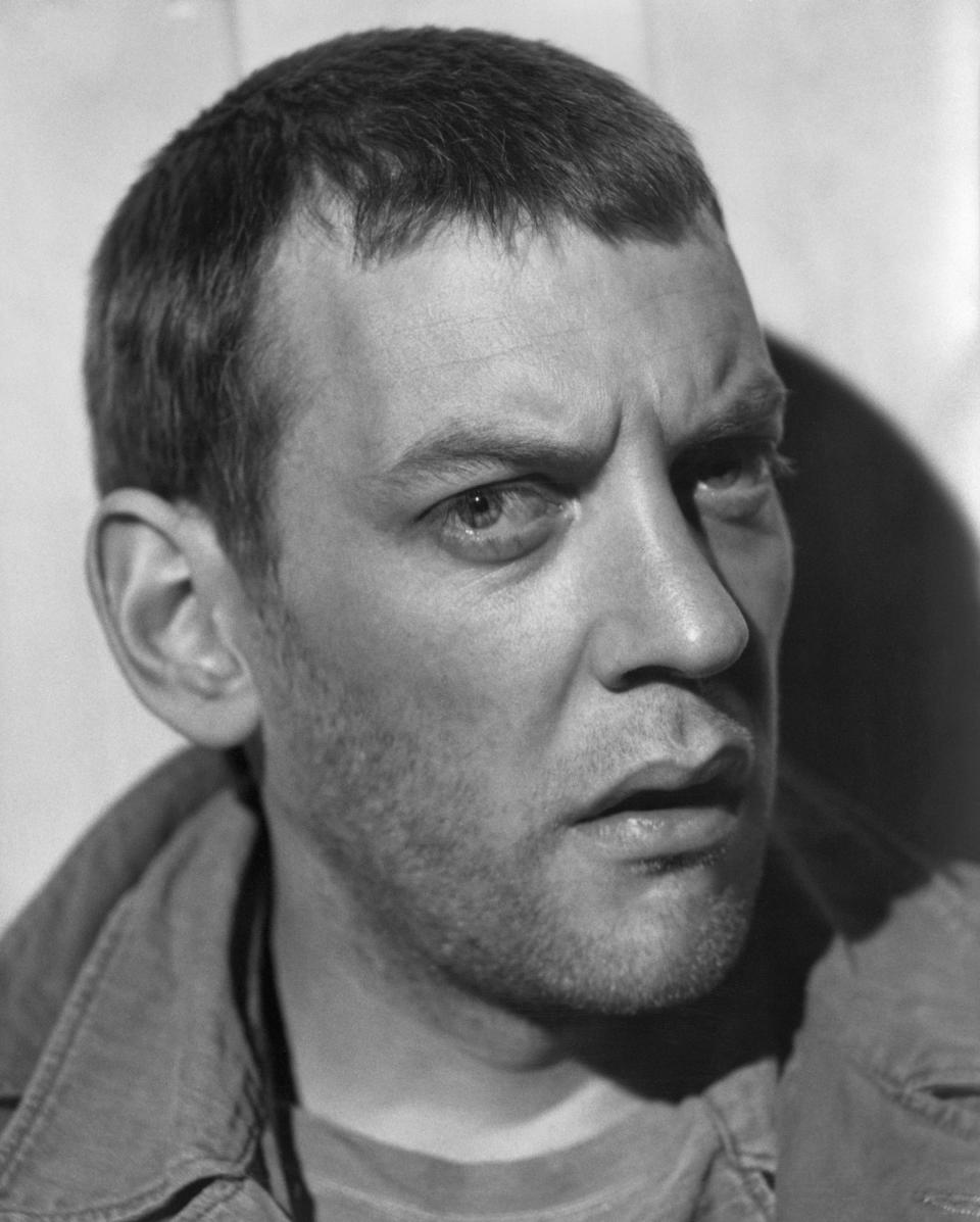 Donald Sutherland portrait from the 1967 World War 2 film 'The Dirty Dozen'. (Photo by Screen Archives/Getty Images)