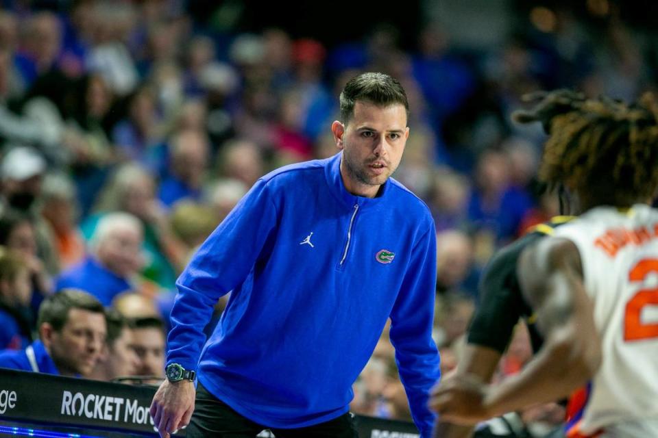 Florida coach Todd Golden has led the Gators to a 9-3 start, including 3-3 against power-conference foes. Kentucky will open its 2023-24 SEC slate at Florida on Jan. 6.