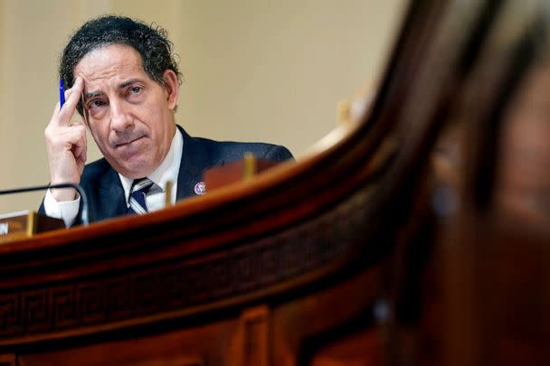PHOTO: FILE - Rep. Jamie Raskin listens listens is seen, July 27, 2021 at the Cannon House Office Building in Washington, DC. (Pool/Getty Images, FILE)