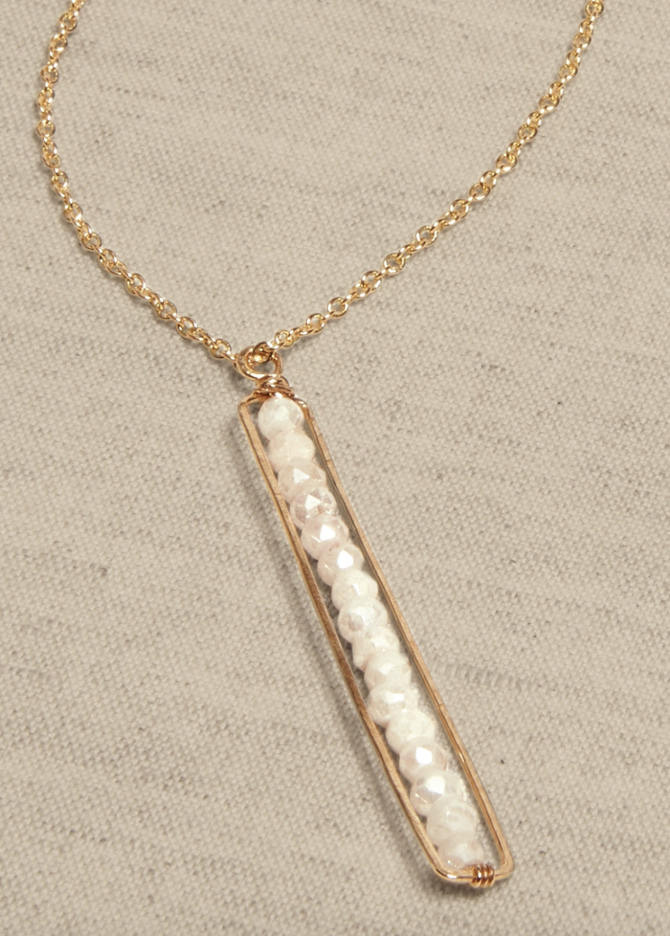 Banana Republic Delicate Peapod Pendant Necklace