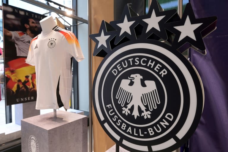 Adidas has made the jerseys for the German national football team for more than 70 years -- but Nike will take over in 2027 (Kirill KUDRYAVTSEV)