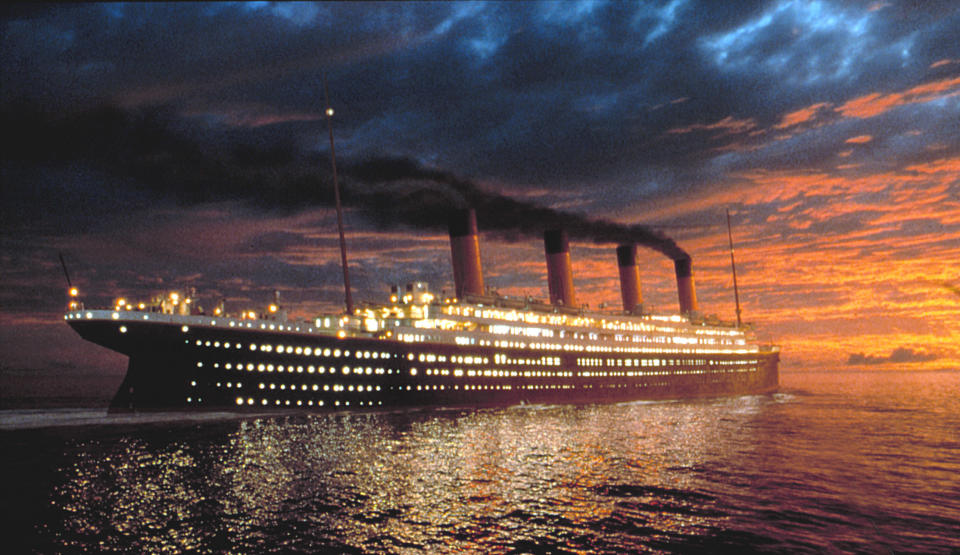 large passenger boat in the ocean