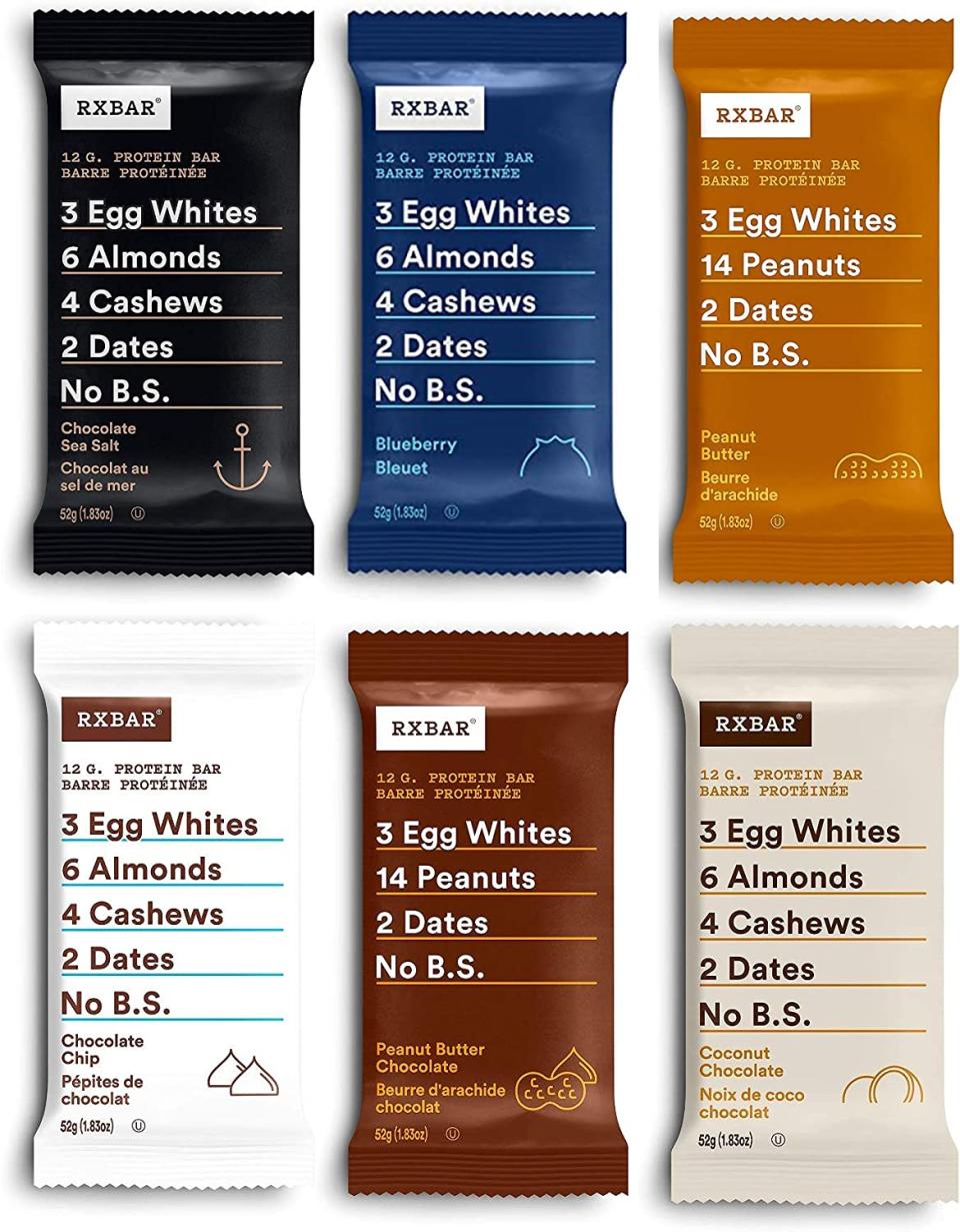 Save 40% on RXBAR Variety Pack, 12ct. Image via Amazon.