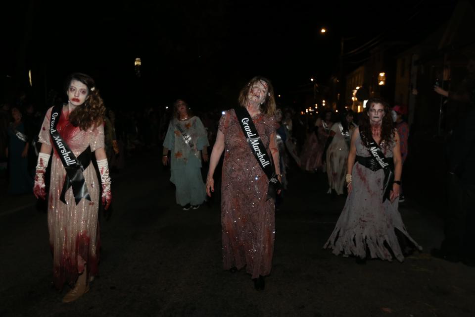 The Portsmouth Thriller dancers were grand marshals of the Portsmouth Halloween Parade  Monday, Oct. 31, 2022.