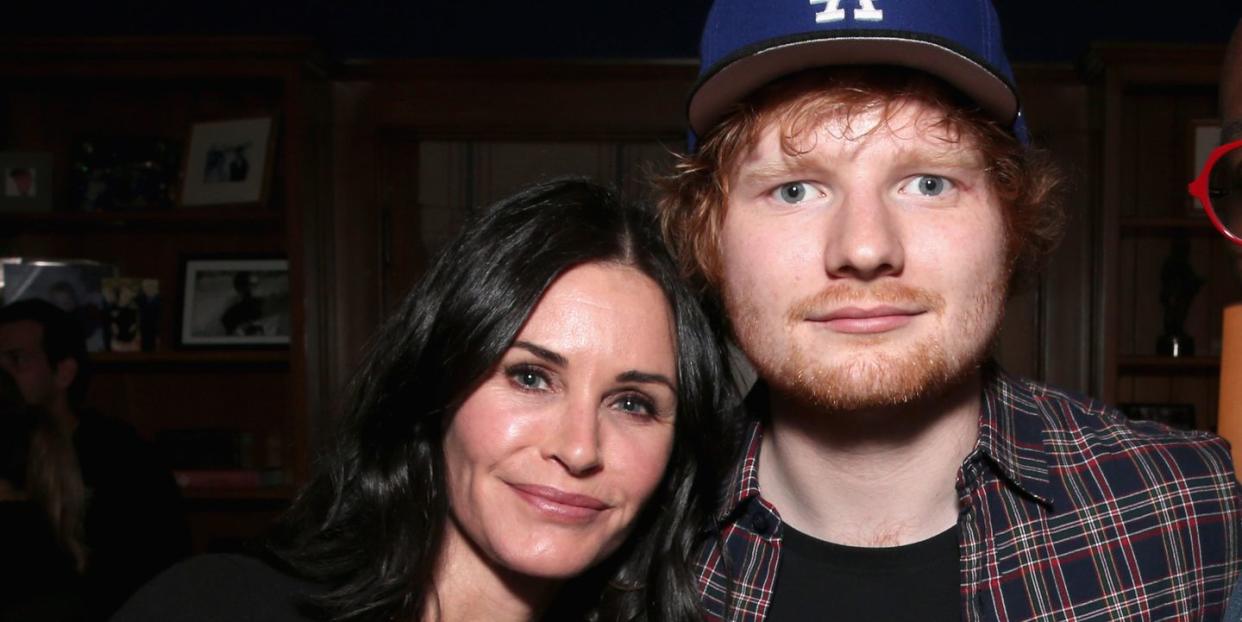 courteney cox and ed sheeran