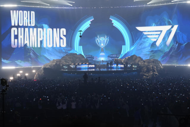 Esports superstar Faker's team wins trophy at the League of Legends World  Championship