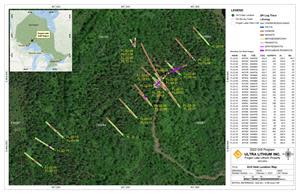 Drill hole location map