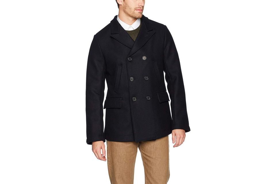 Billy Reid wool double breasted "Bond" peacoat (was $695, 47% off)