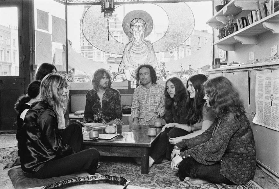A group of Witches or Wiccans meet for a ceremony in the U.K. in July 1971. <a href="https://www.gettyimages.com/detail/news-photo/group-of-witches-or-wiccans-meet-for-a-ceremony-uk-july-news-photo/1288634406?adppopup=true" rel="nofollow noopener" target="_blank" data-ylk="slk:Evening Standard/Hulton Archive/Getty Images;elm:context_link;itc:0" class="link ">Evening Standard/Hulton Archive/Getty Images</a>