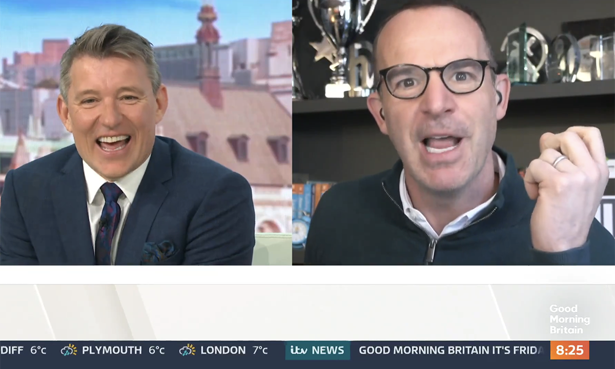 Martin Lewis' hilarious tribute to Ben Shephard. (ITV screengrab)