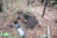 A site in Jacksonville, North Carolina where military authorities recovered stolen military explosives in June 2018. A sergeant had stolen them from Marine Corps Base Camp Lejeune. (Naval Criminal Investigative Service via AP)