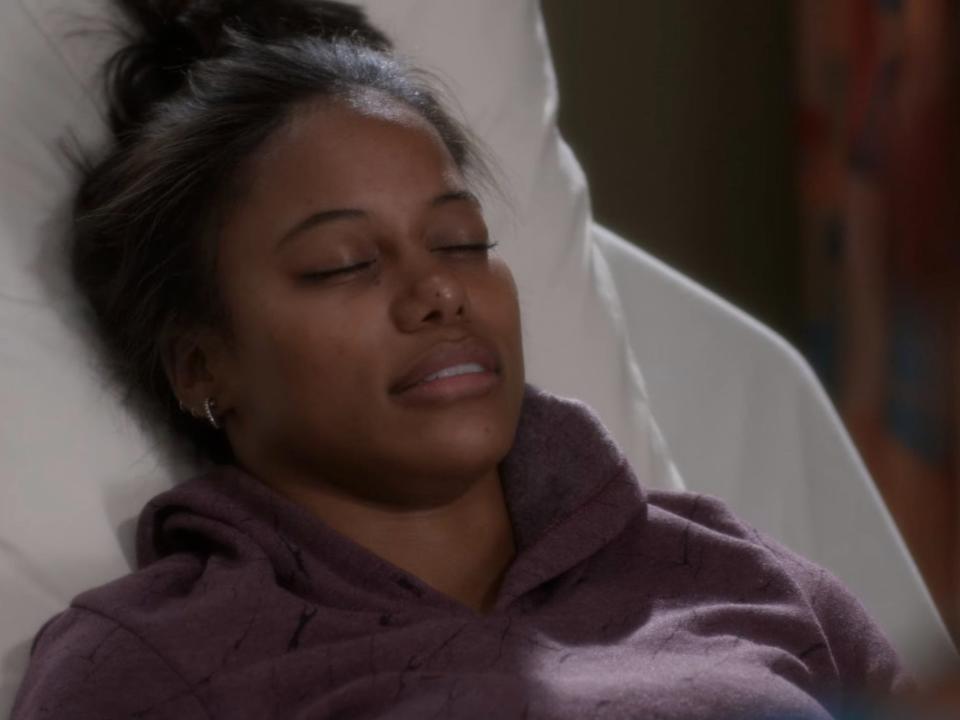 Taylour Paige on "Grey's Anatomy."