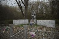 <p>A statue of a Soviet Red Army soldier stands at a memorial (Getty Images) </p>