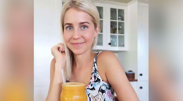 Olivia Budgen, owner of an organic juice company, put up the controversial post on Thursday. Photo: Instagram