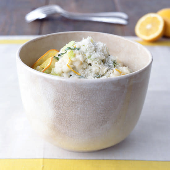Meyer Lemon Risotto with Basil