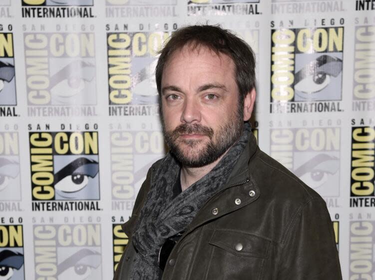 Mark Sheppard attends the "Supernatural" press line on day 4 of Comic-Con International on Sunday, July 12, 2015, in San Diego. (Photo by Chris Pizzello/Invision/AP)